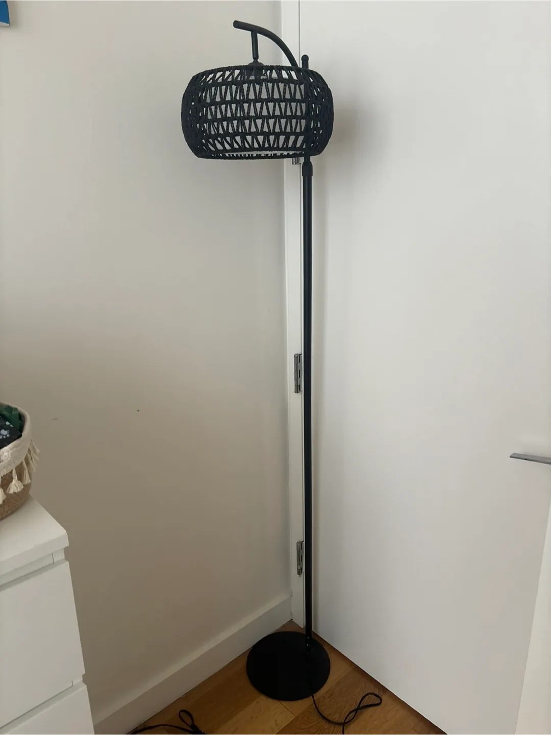 Black Rattan Floor Lamp thumbnail