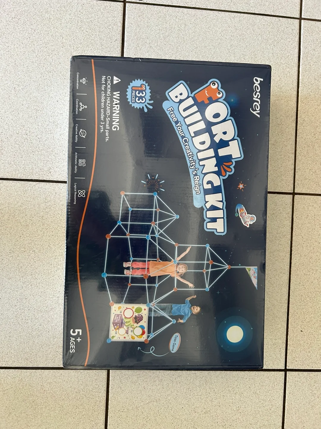 GIFTABLE BNIB - besrey Fort Building Kit - Blue Nightglow thumbnail