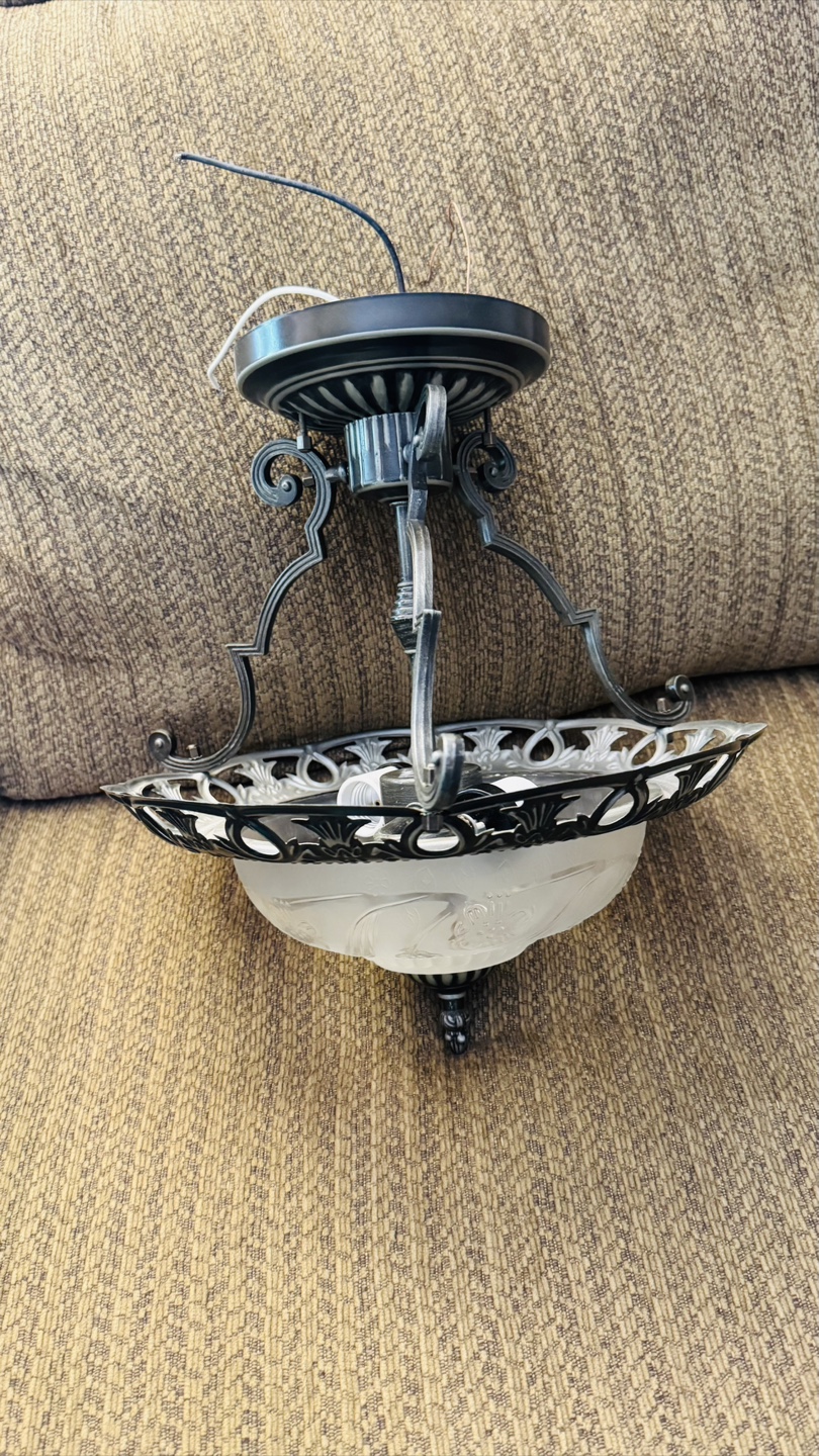 CANARM Semi-Plafonnier Antique Zinc - photo 3