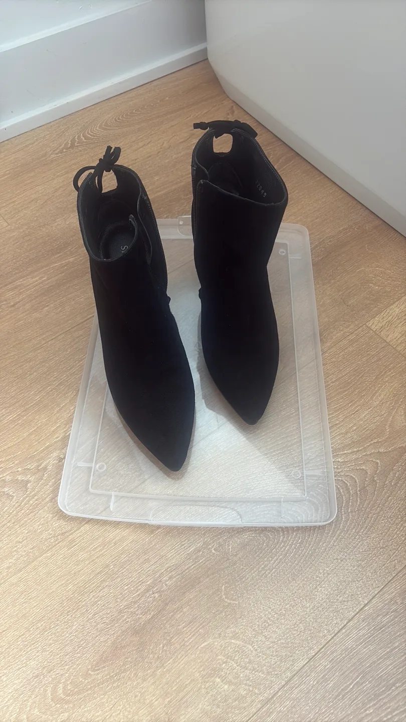 Stuart Weitzman Black Booties - Size 5.5 thumbnail