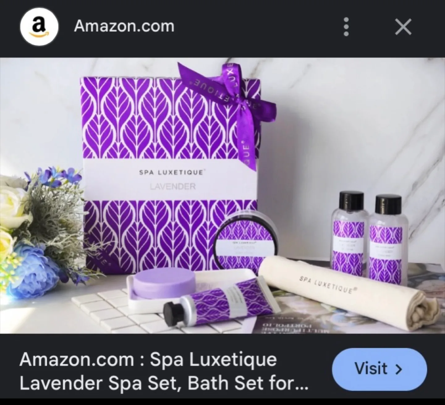 Spa Luxetique Lavender Spa Gift Set - New thumbnail