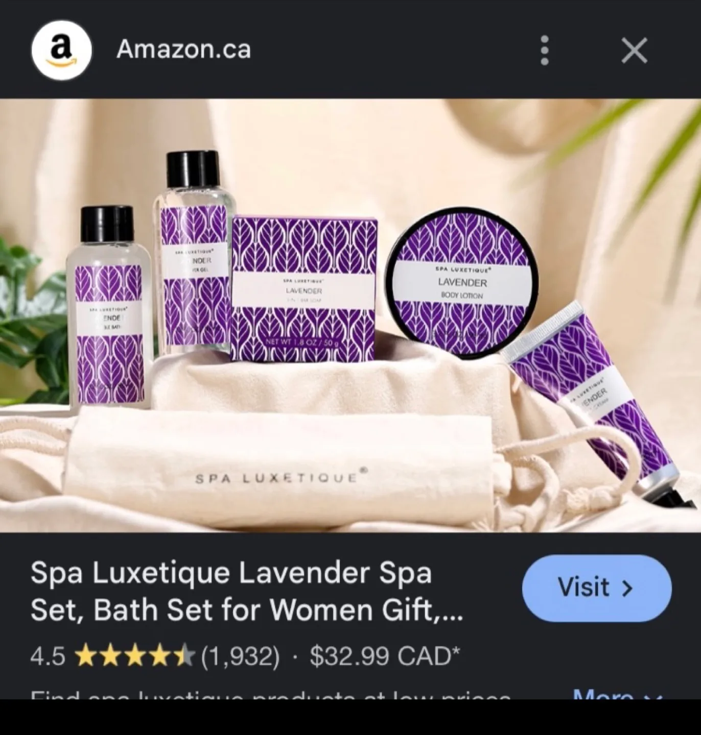Spa Luxetique Lavender Spa Gift Set - New image indicator(5)