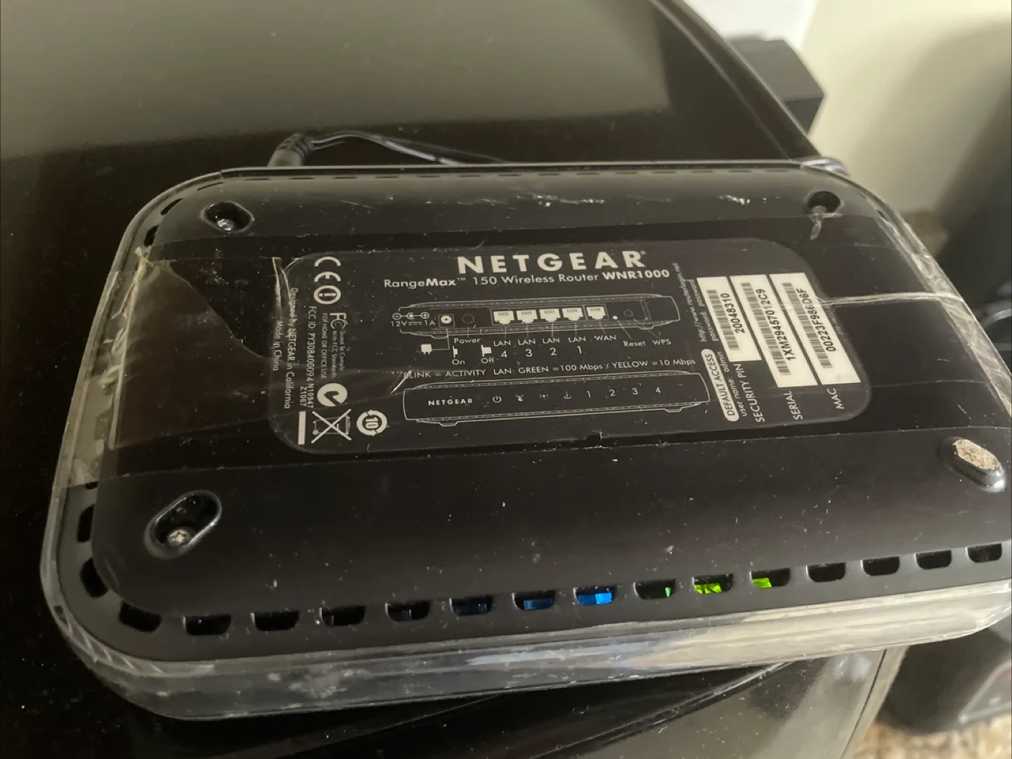 Netgear RangeMax 150 Wireless Router WNR1000 image indicator(2)