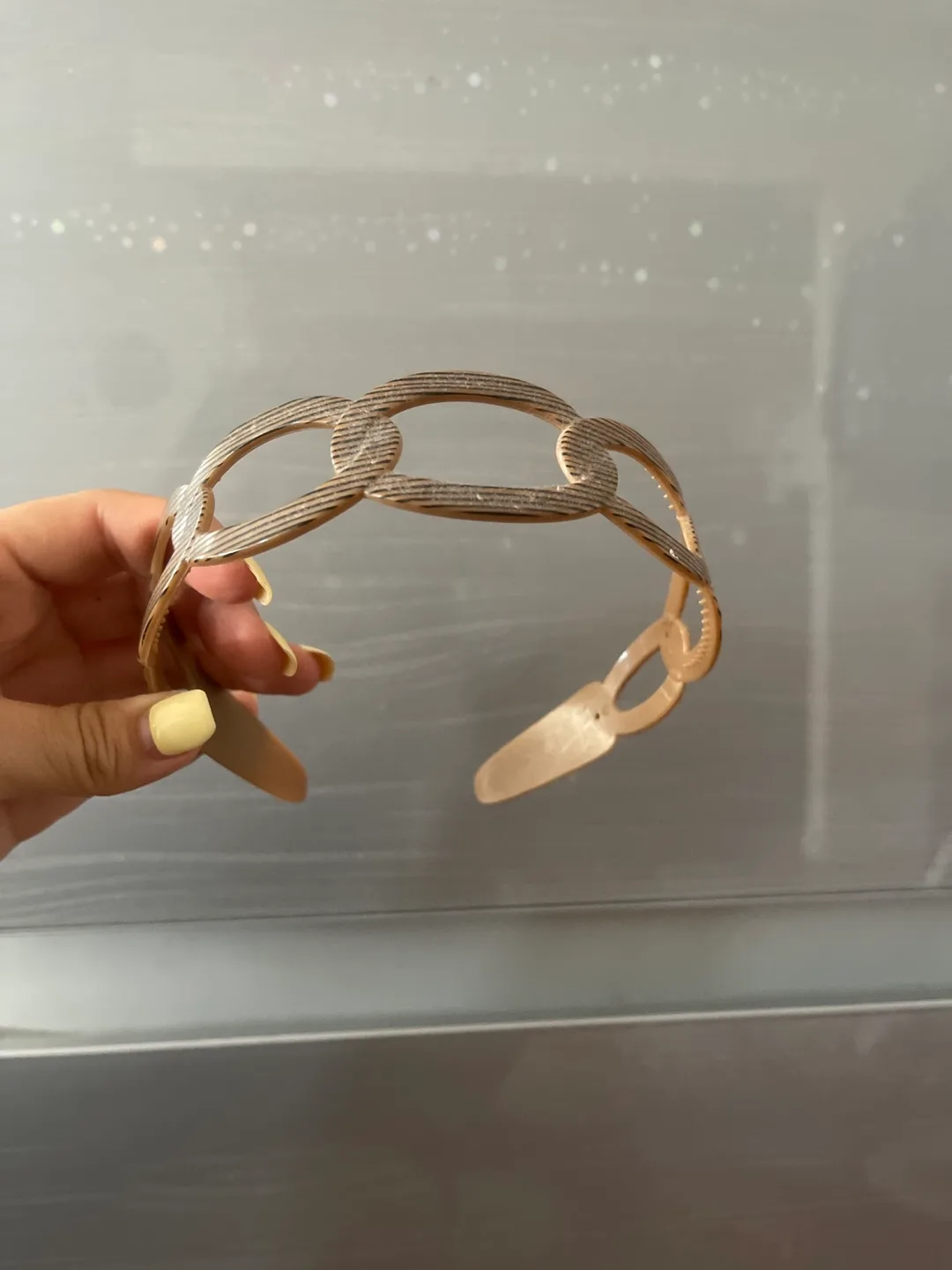 Chain Link Headband - Beige 🥕 thumbnail