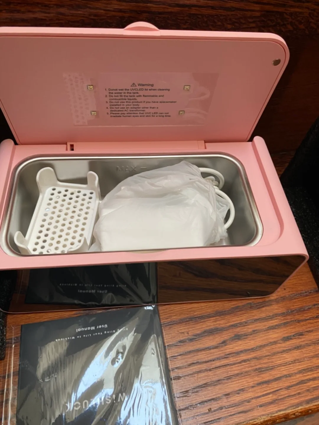 Wishluck Jewelry Cleaner Machine - Pink image indicator(4)