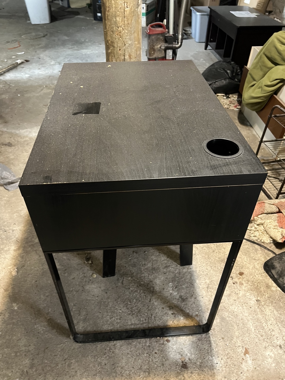 Black IKEA desk - photo 4
