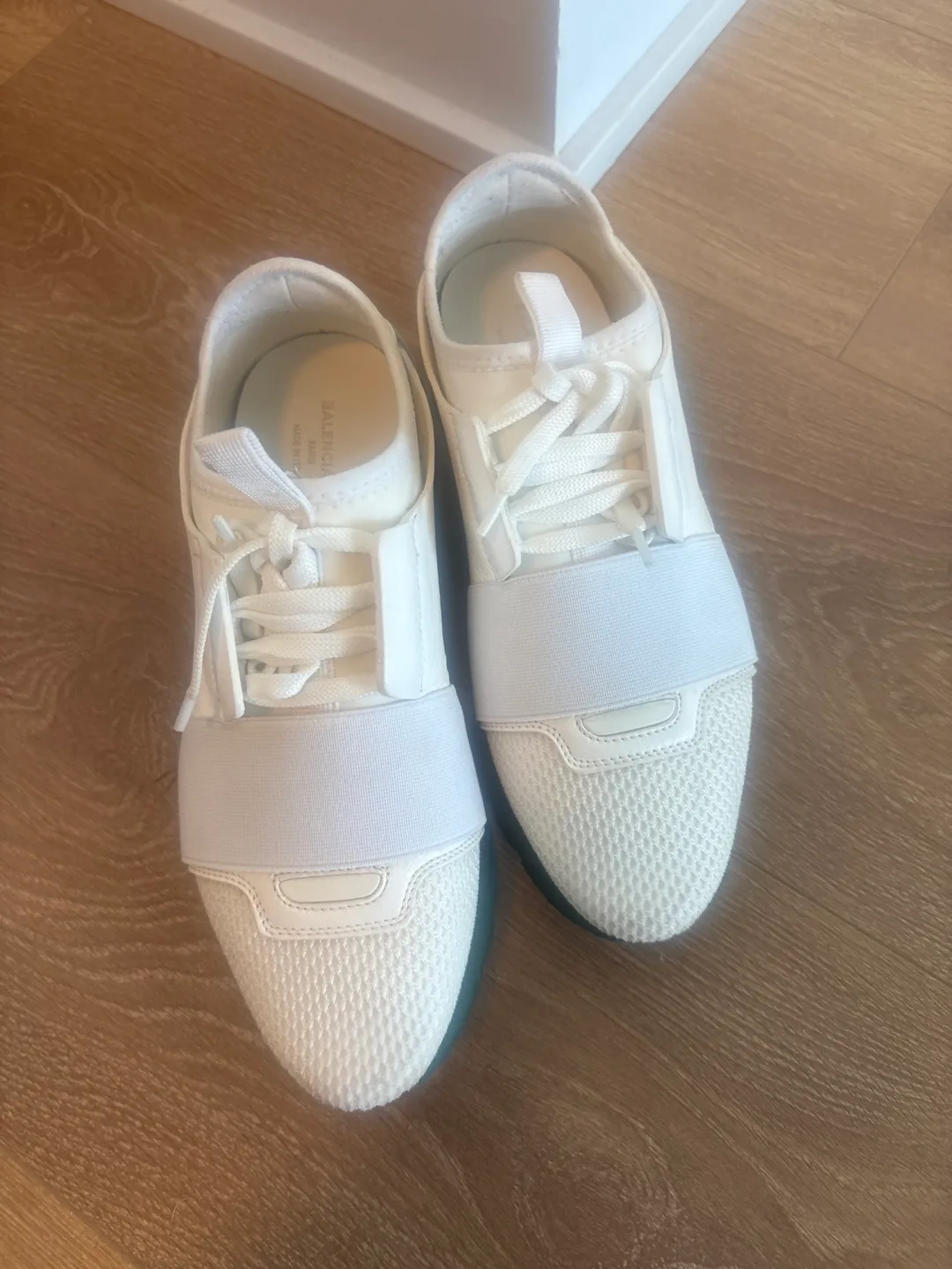 Balenciaga White Sneakers, Size 35 thumbnail