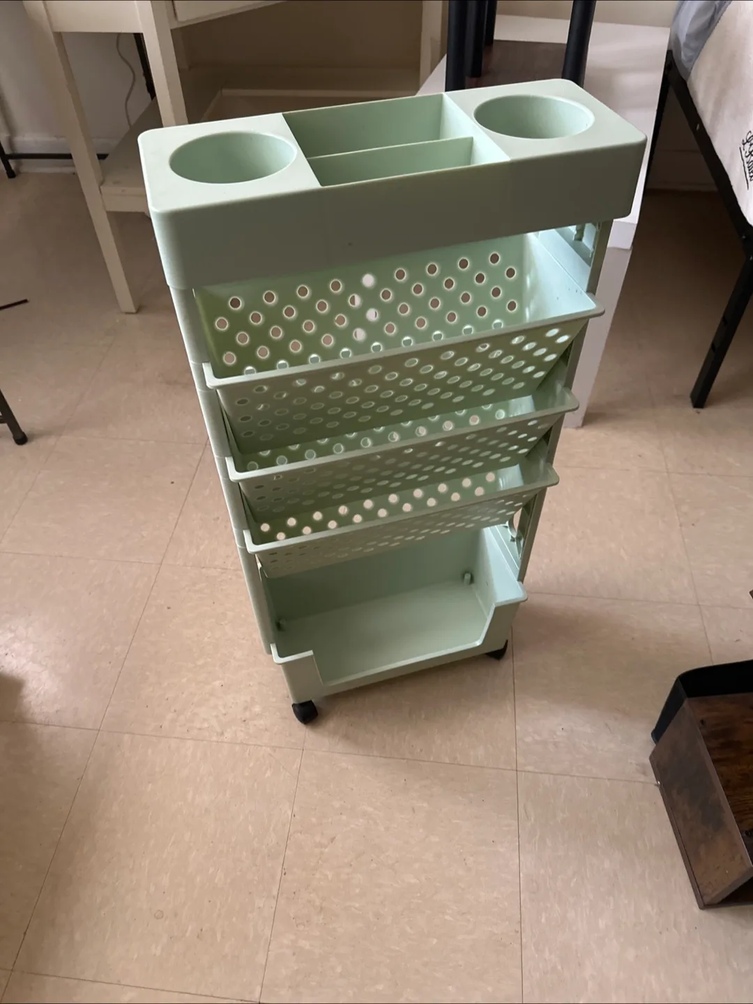 Light Green Rolling Cart thumbnail