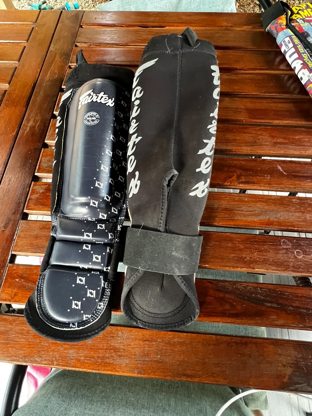Fairtex Shin Guards - Black - kids thumbnail