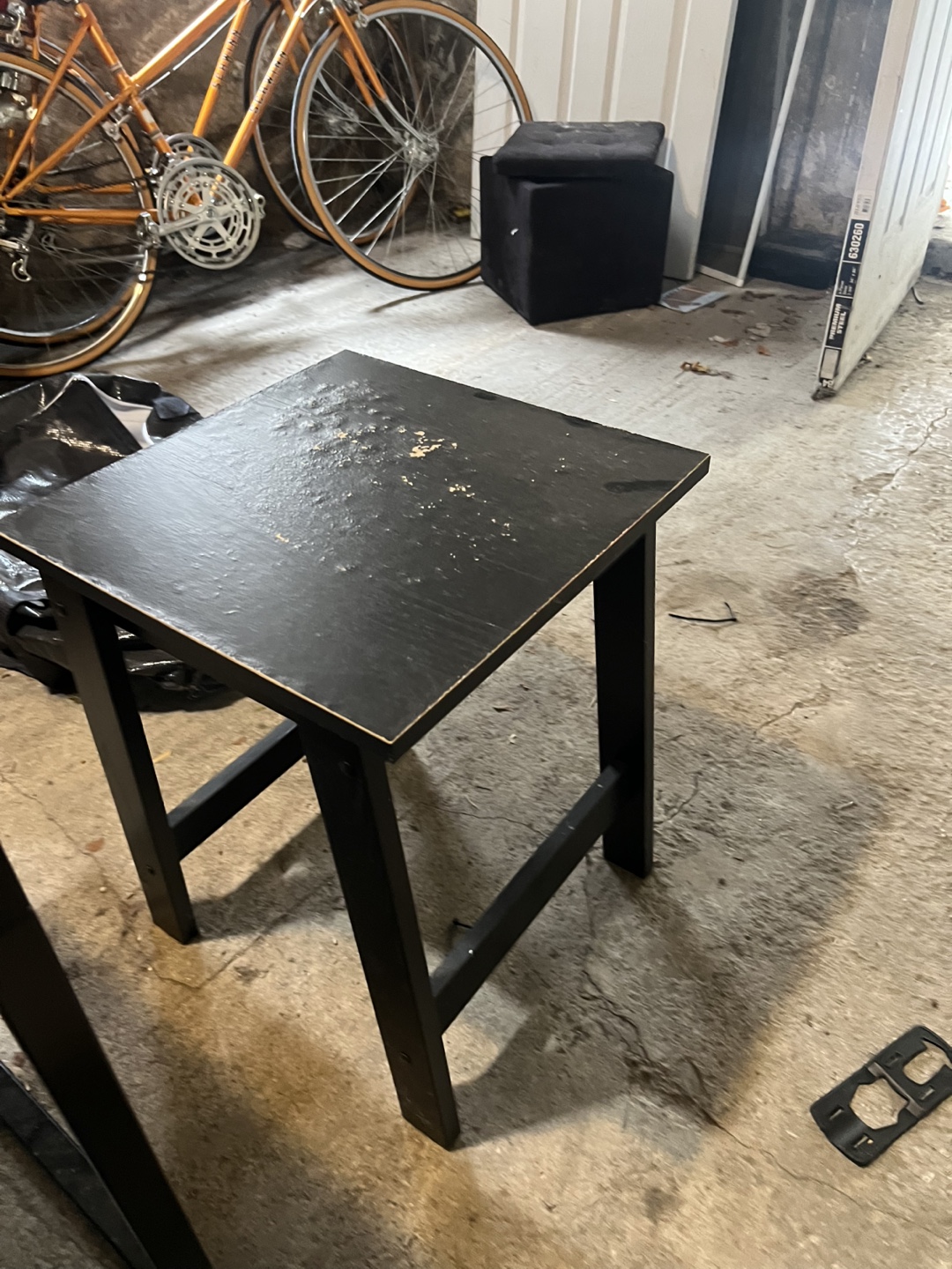 Black IKEA night stand