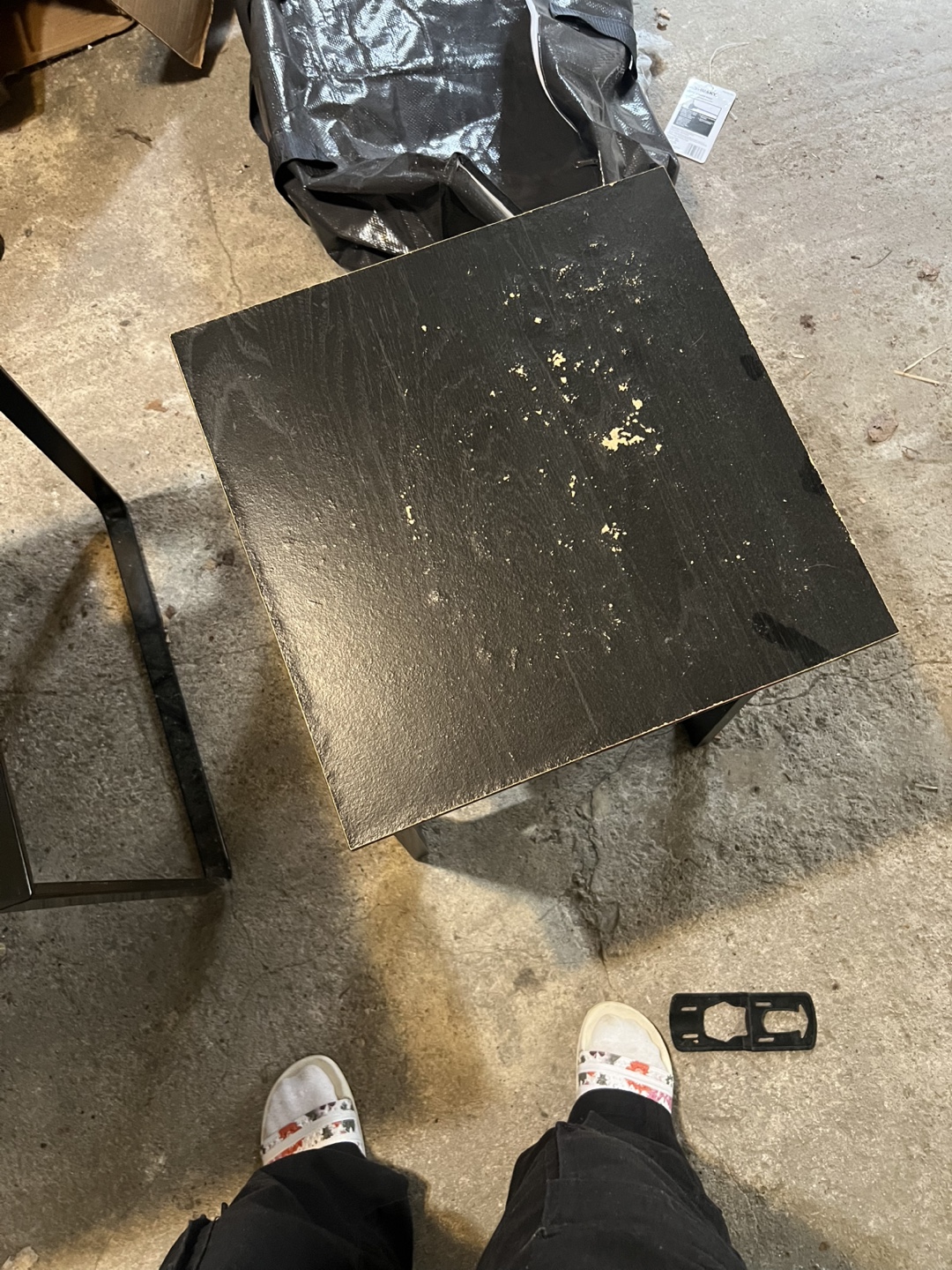 Black IKEA night stand - photo 2