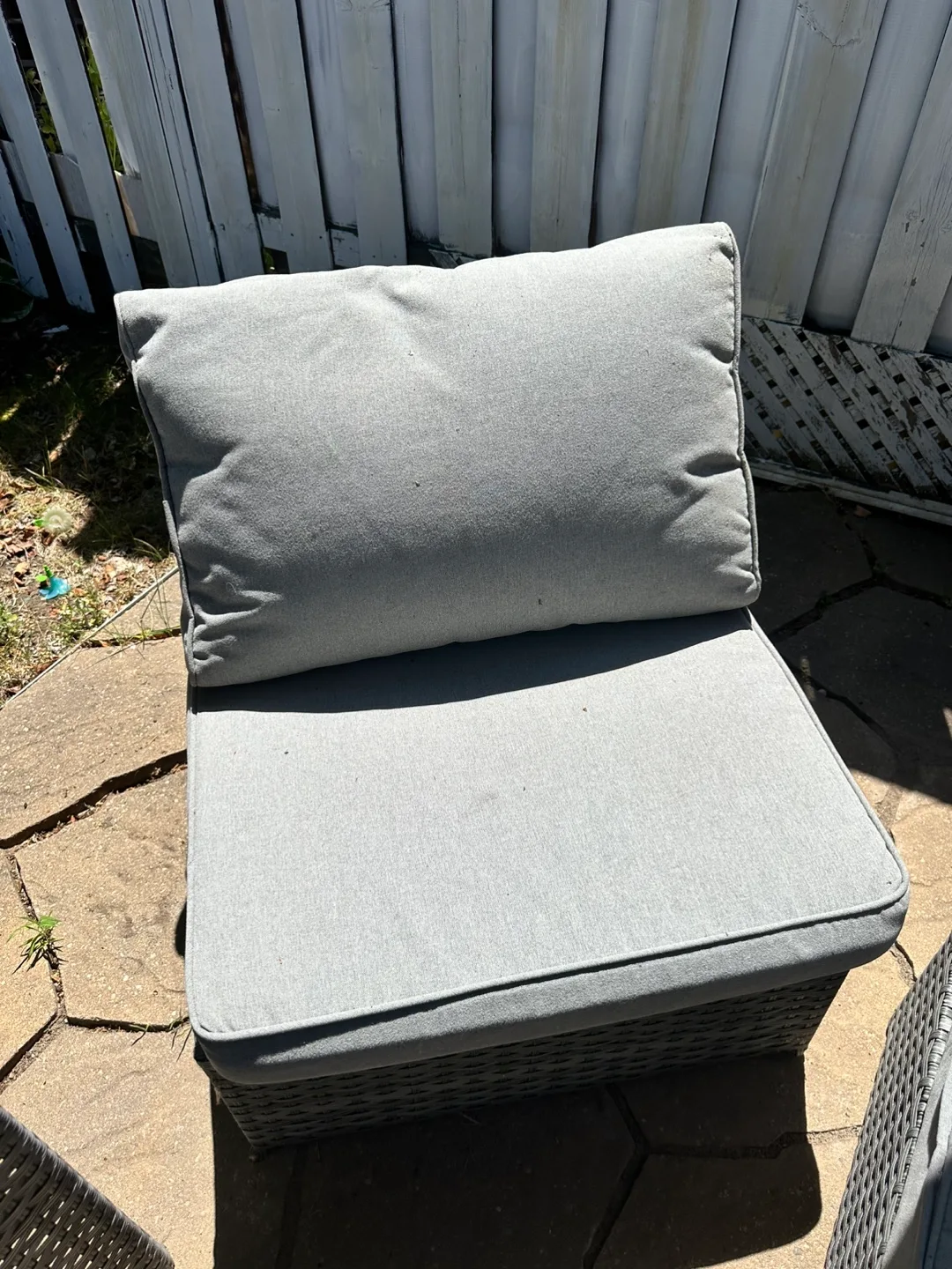 Wicker Patio Furniture Set - Grey image indicator(3)