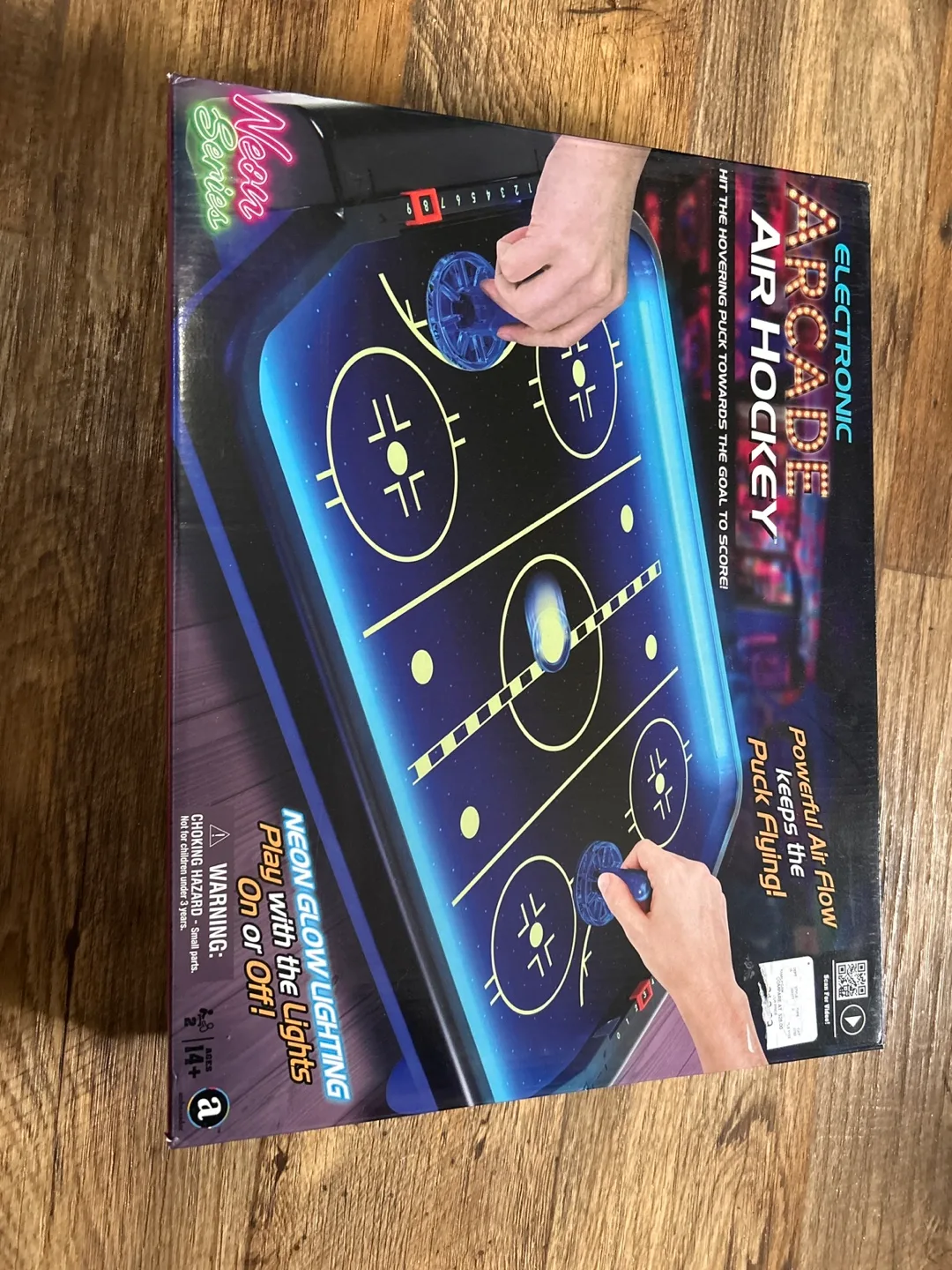 Electronic Arcade Air Hockey - Neon Glow Lighting thumbnail