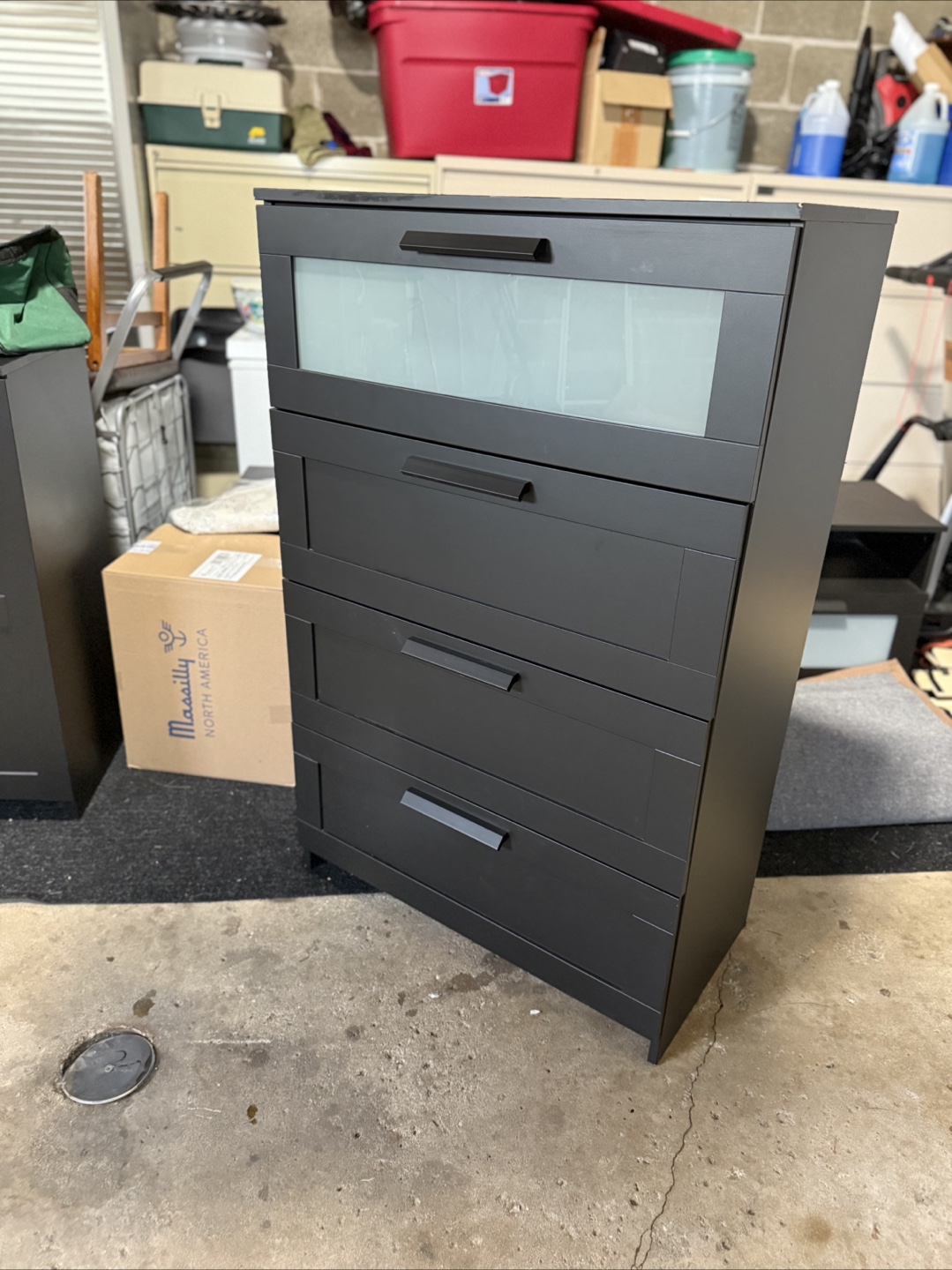 IKEA Hemnes Black-Brown 5-Drawer Chest - photo 2