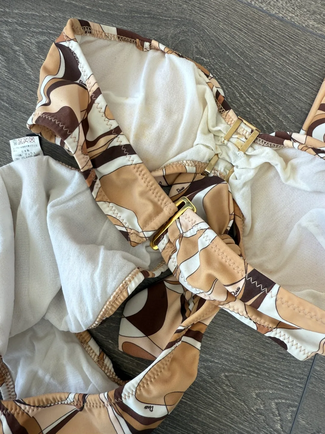 Duras Patterned Bikini Set with Bag image indicator(7)