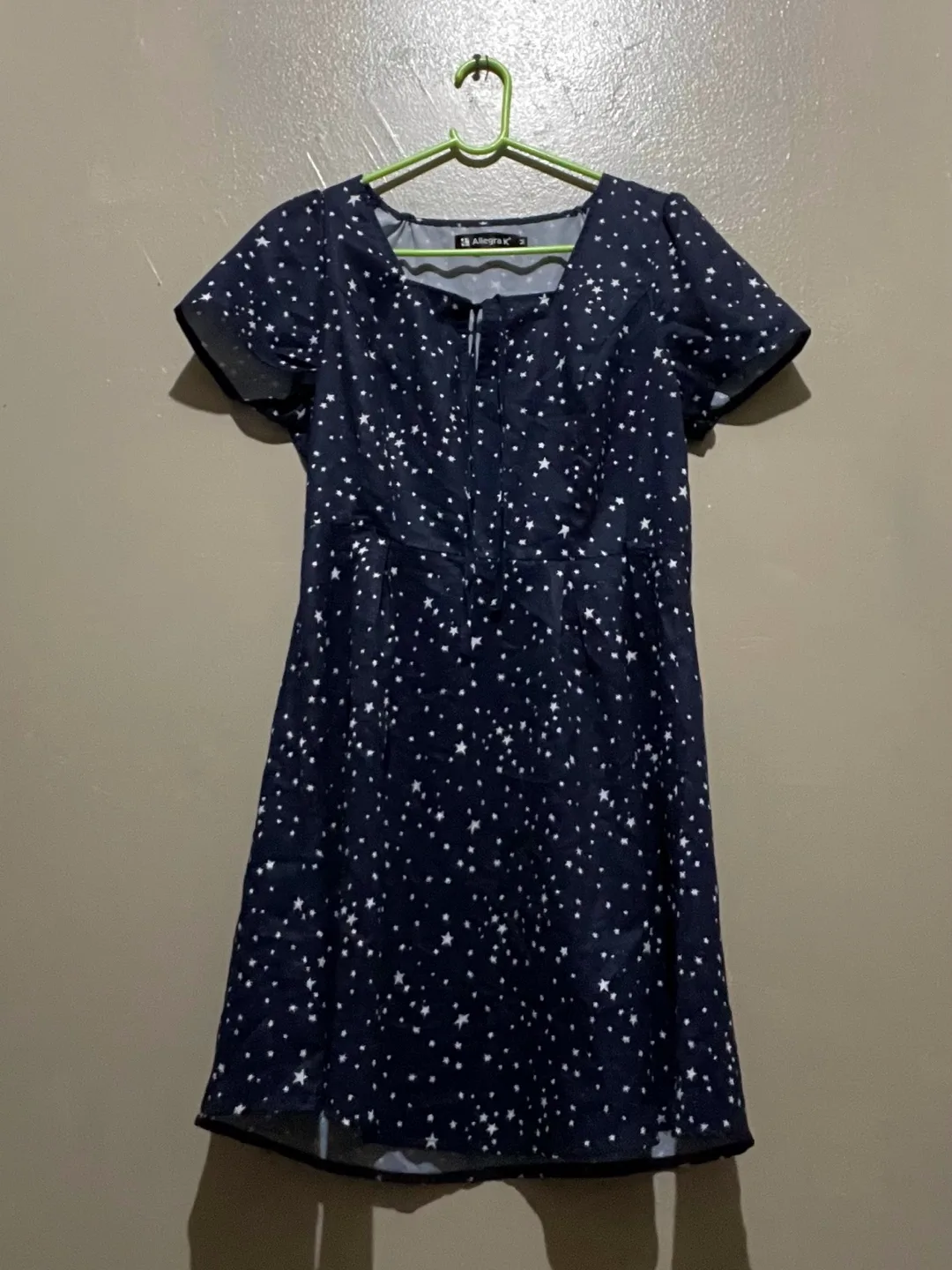 Allegra K Navy blue star dress thumbnail