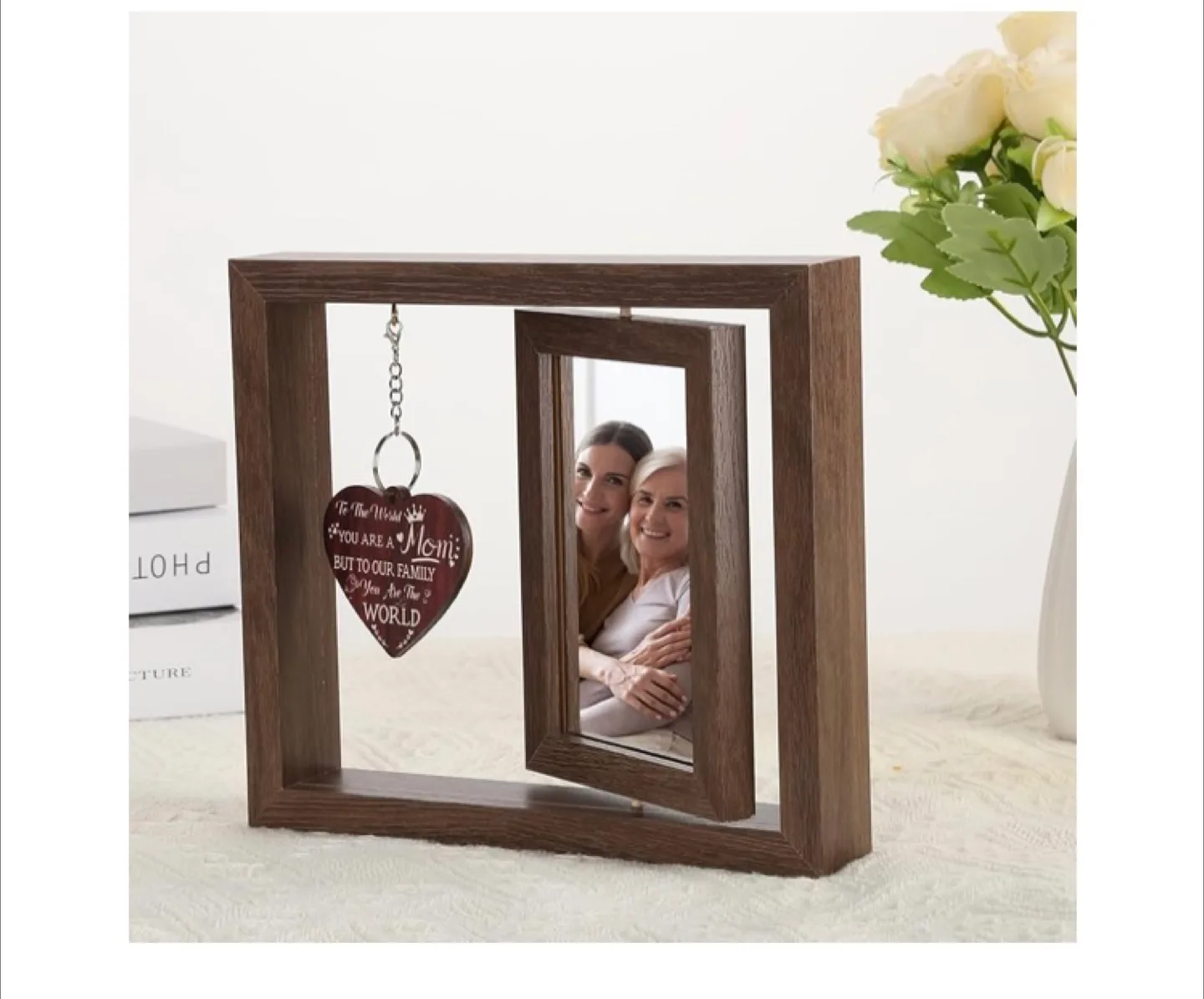 360° Rotating 4x6" Double-Sided Photo Display image indicator(5)