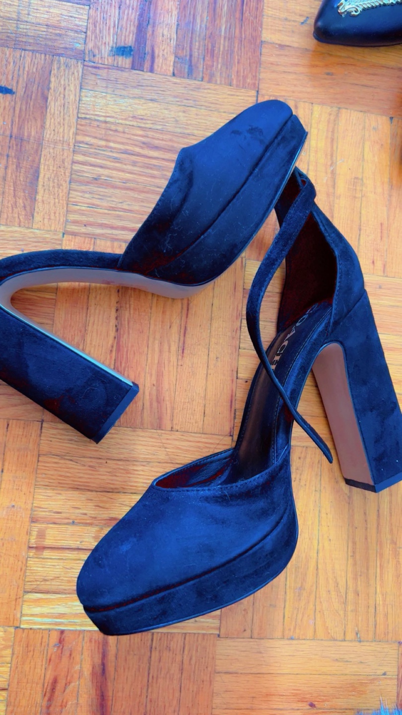 Coach Black Heels - Size 8