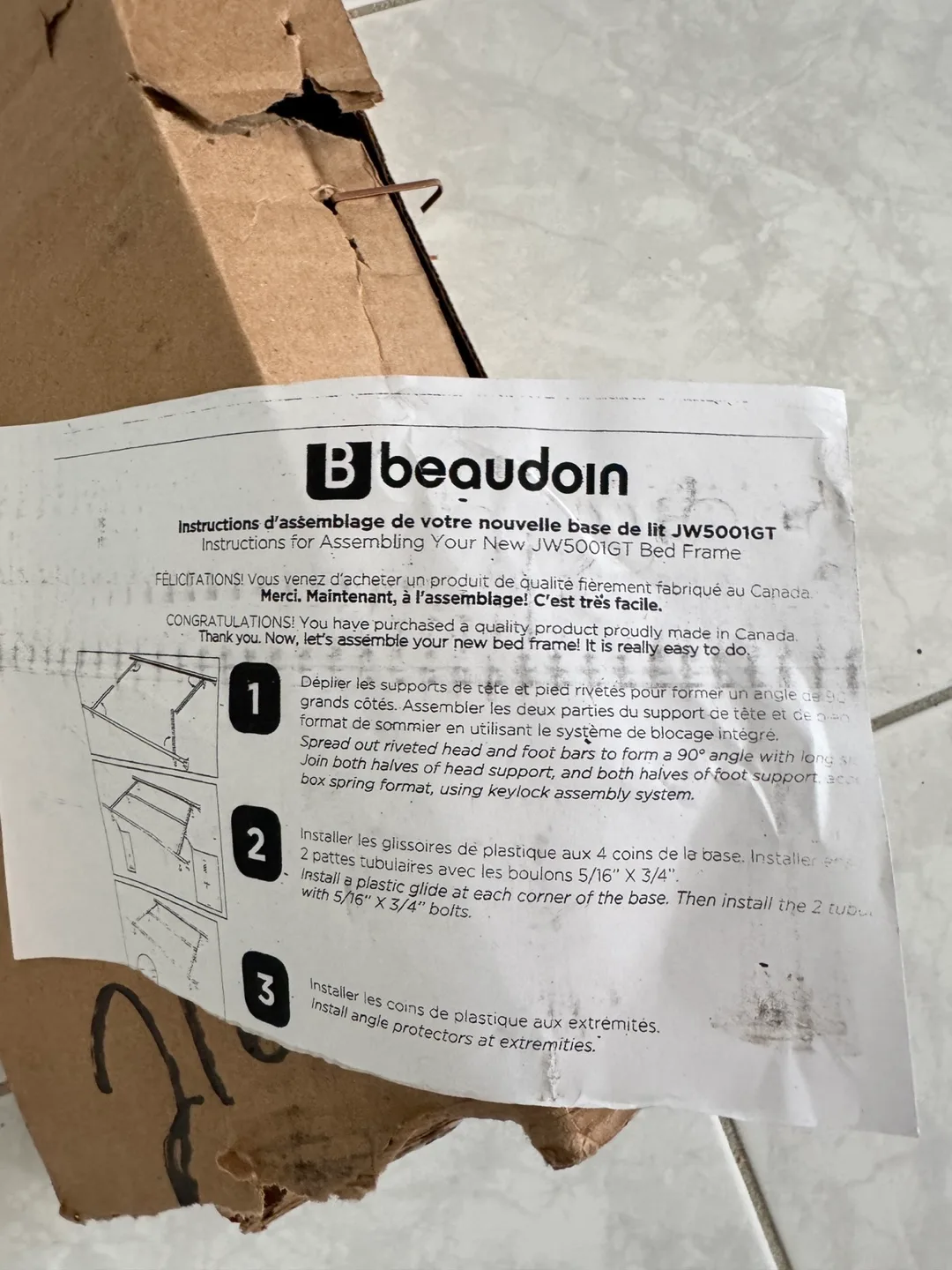 Beaudoin JW5001GT Bed Frame twin/full image indicator(4)