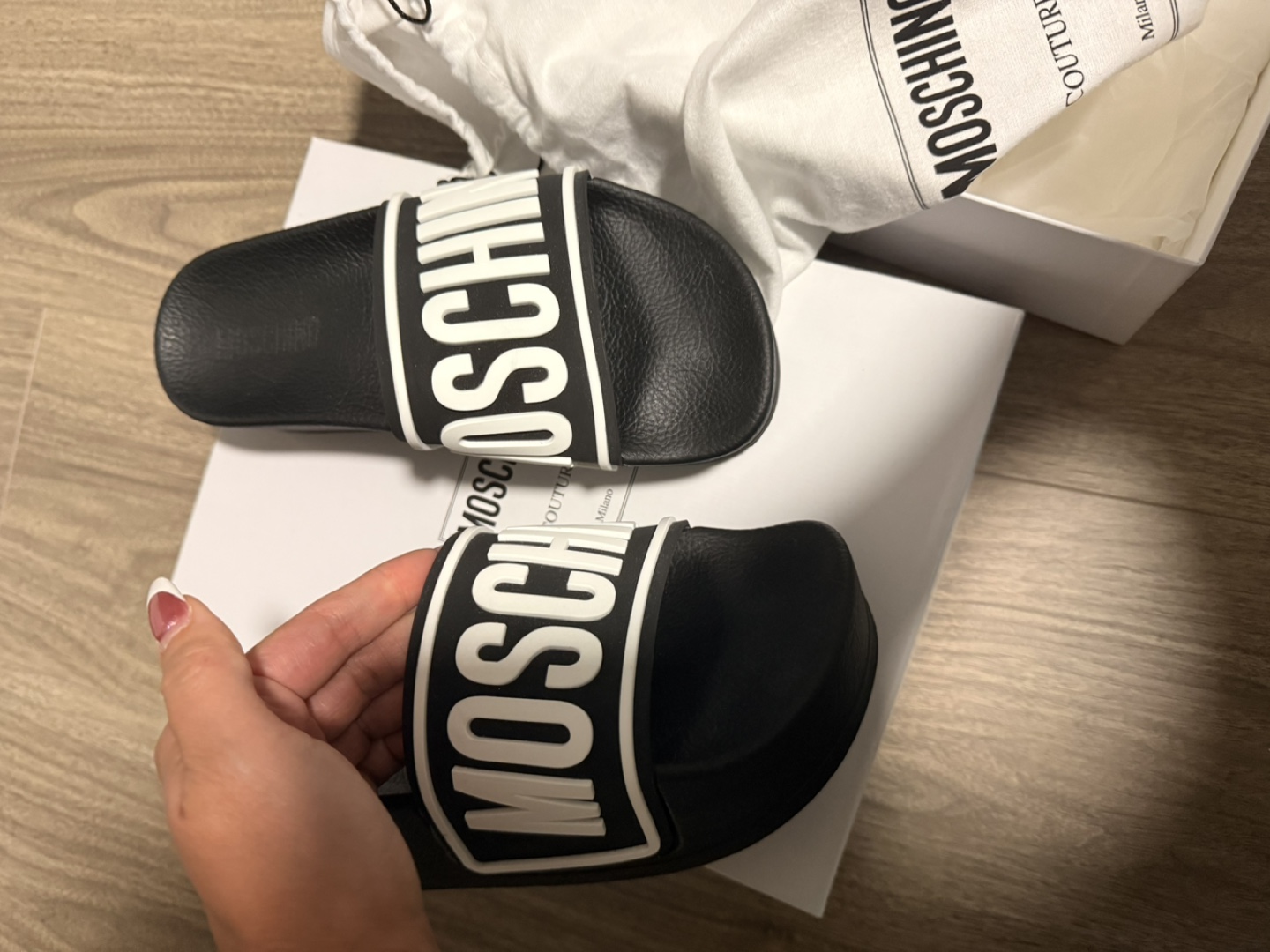 Moschino Couture Pool Slides - Size 37