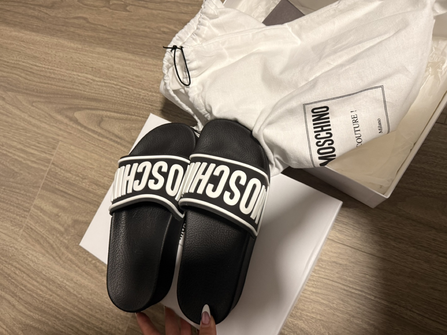 Moschino Couture Pool Slides - Size 37 - photo 2