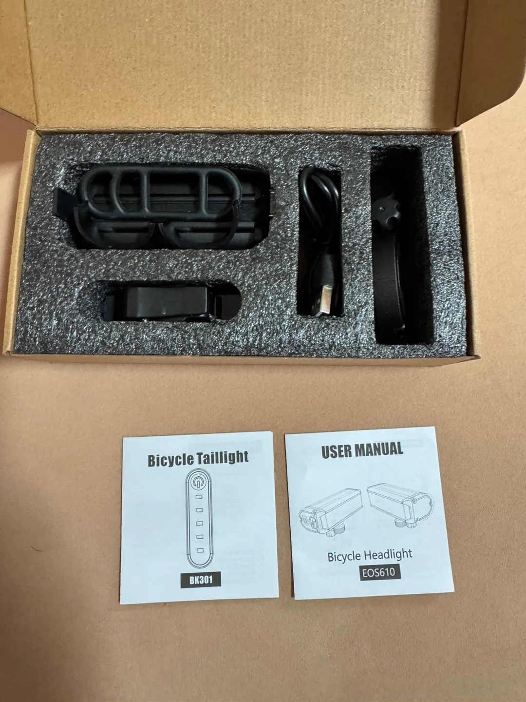 Bicycle Headlight EOS610 & Taillight BK301 Set thumbnail