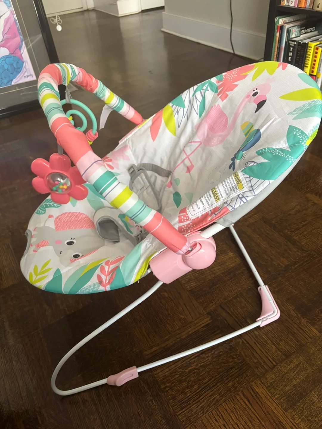 Bright Starts Baby Bouncer + free scented candle image indicator(2)