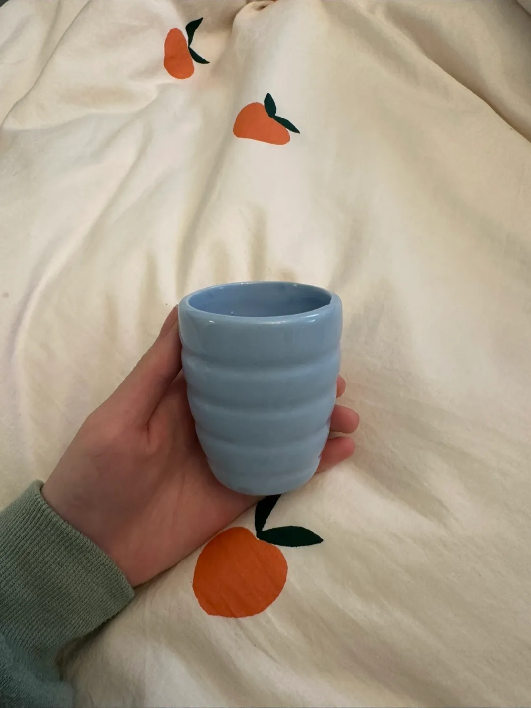 Mini Blue Ceramic Pot thumbnail