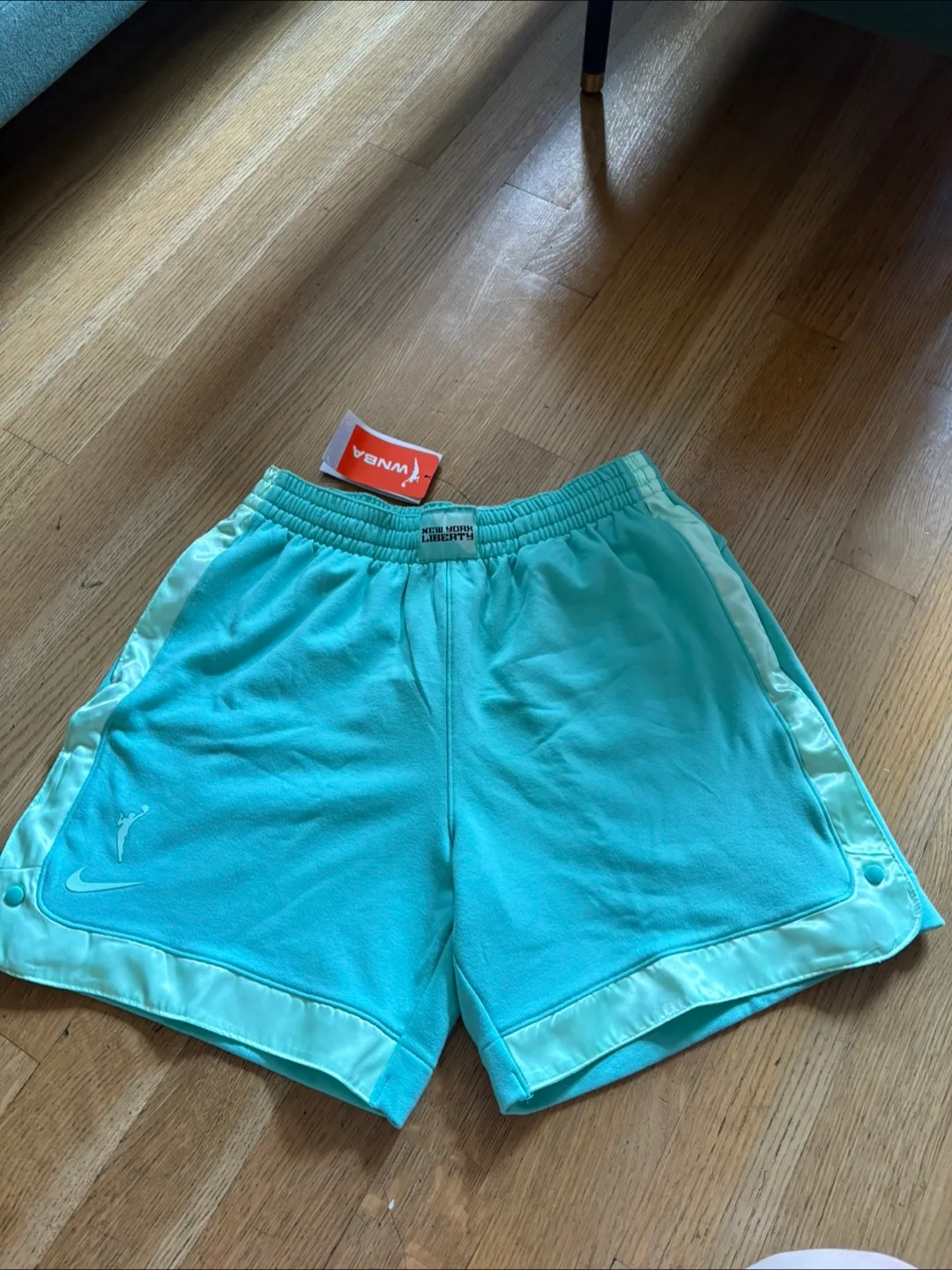 Nike WNBA Fly T1/M Shorts - Mint Green, Size M thumbnail