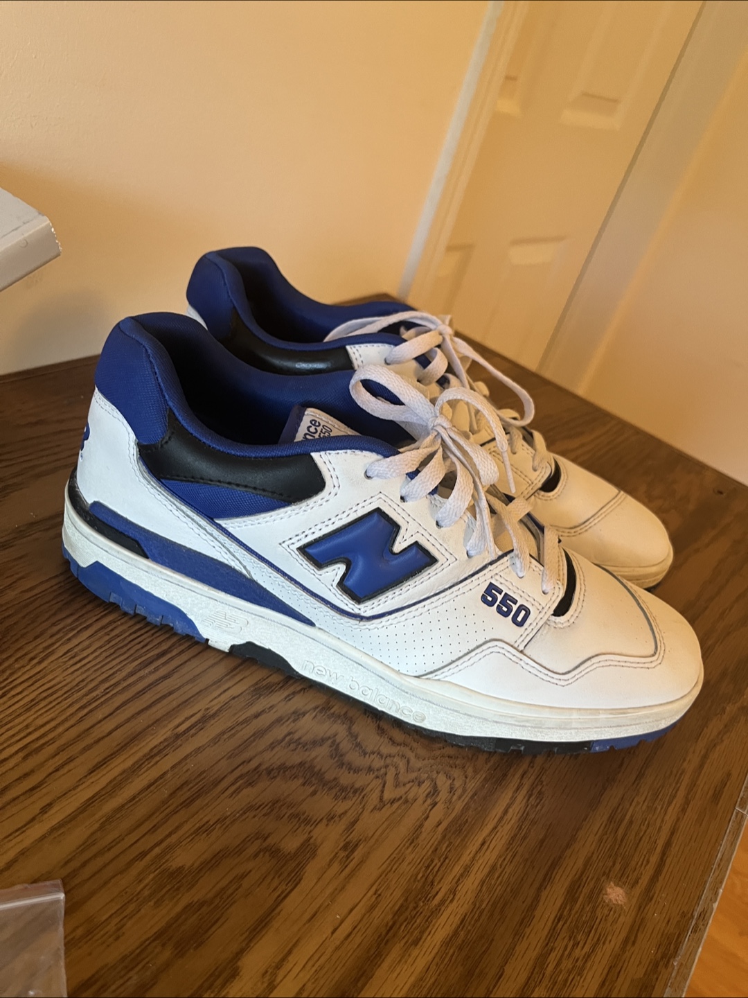 New Balance 550 White/Blue Sneakers - photo 2