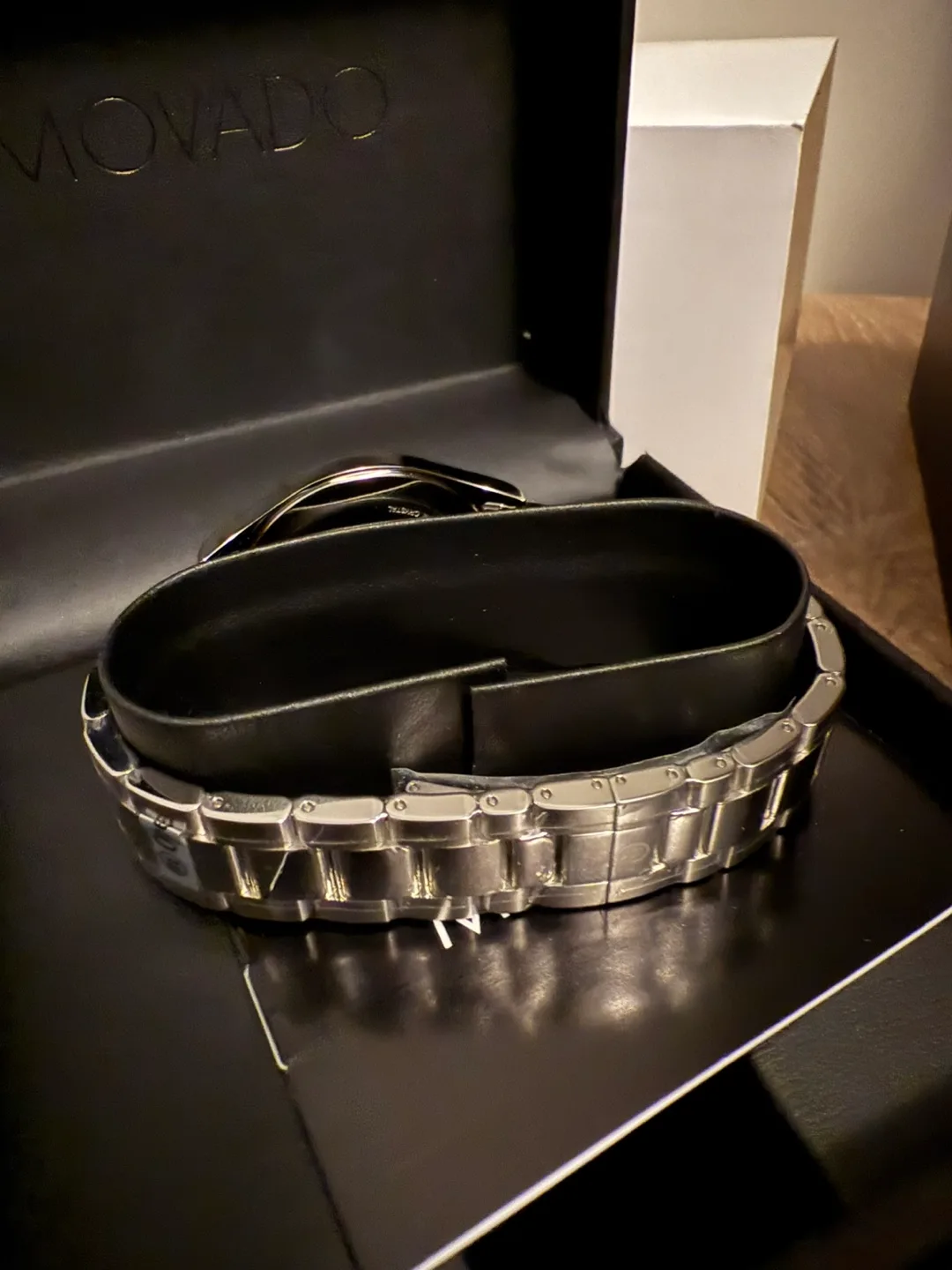 Movado Watch DIAMONDS with FREE WATCH BOX image indicator(2)