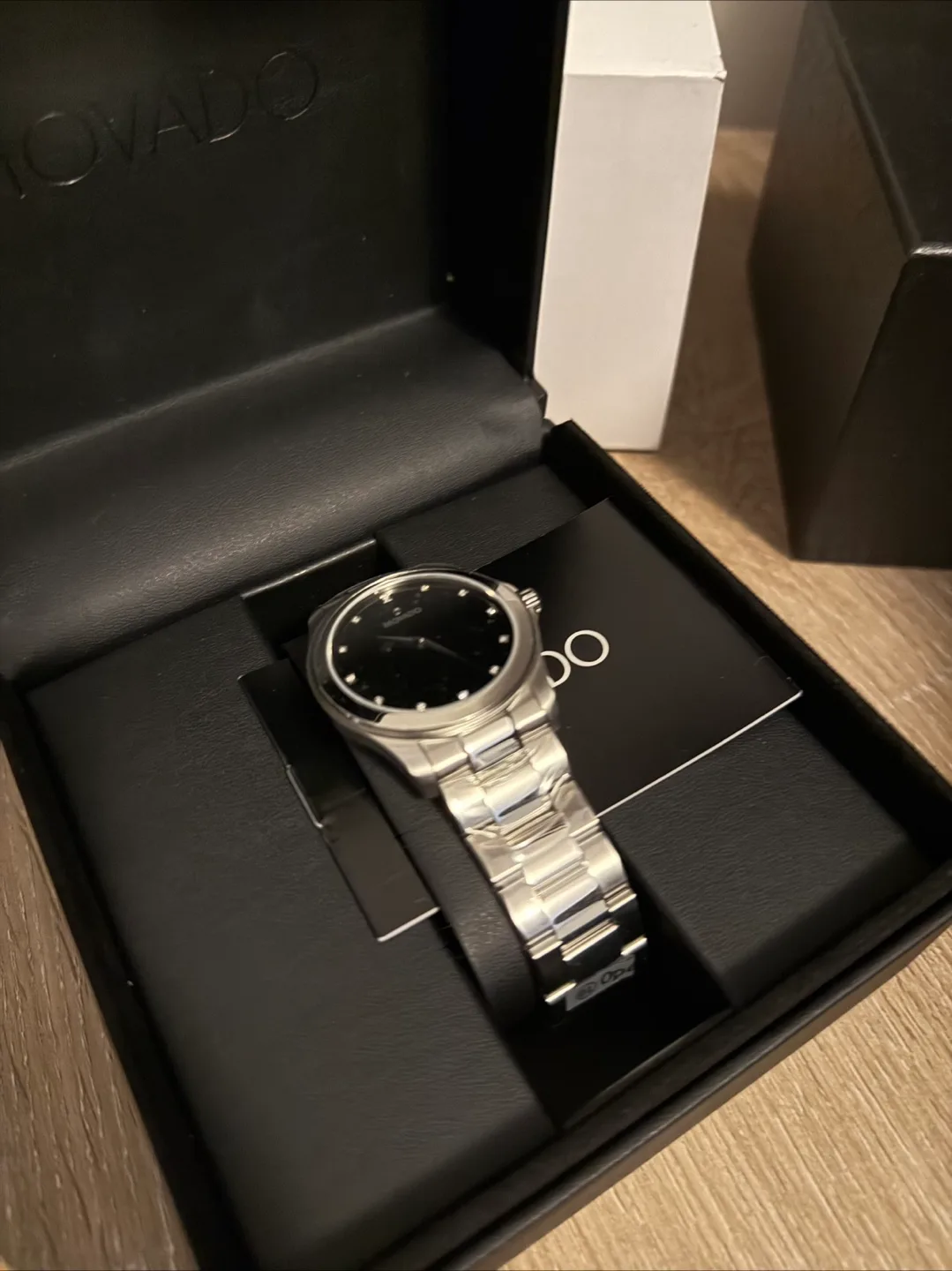 Movado Watch DIAMONDS with FREE WATCH BOX image indicator(3)