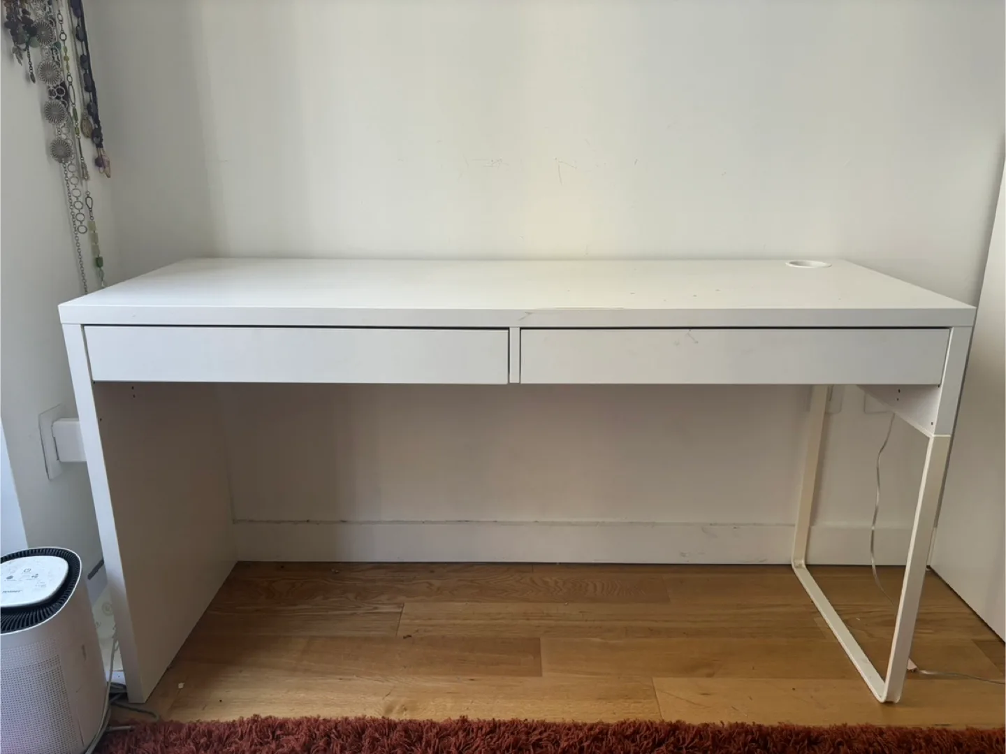 IKEA White Desk with Drawers thumbnail