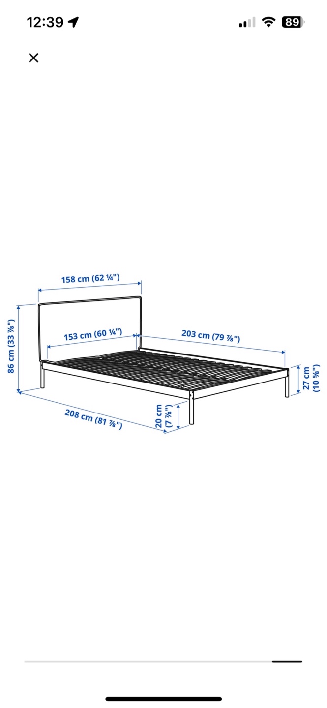 IKEA Kleppstad Queen Size Bed Frame - photo 5