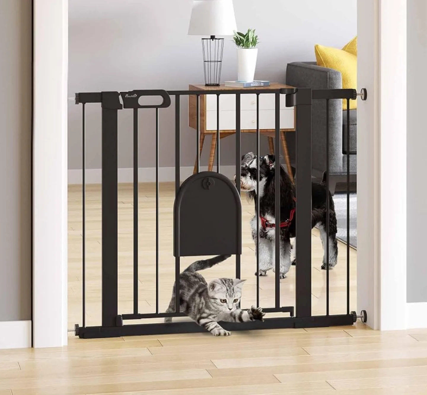 New Adjustable Pet Gate - Black thumbnail