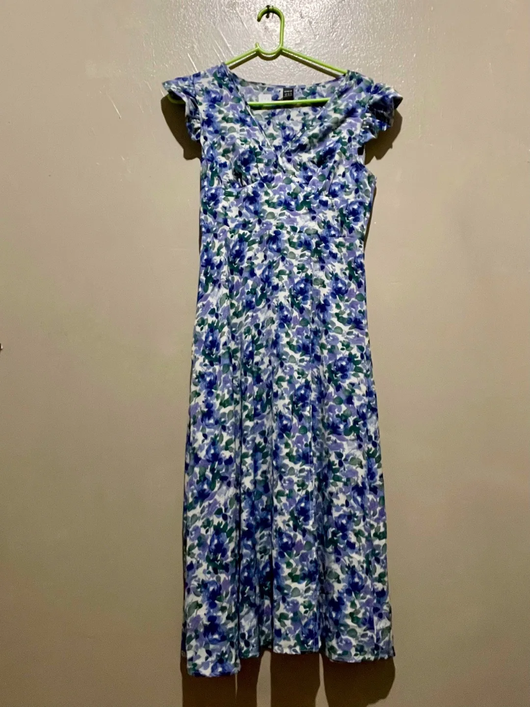 SHEIN Blue & Purple Watercolour Dress thumbnail