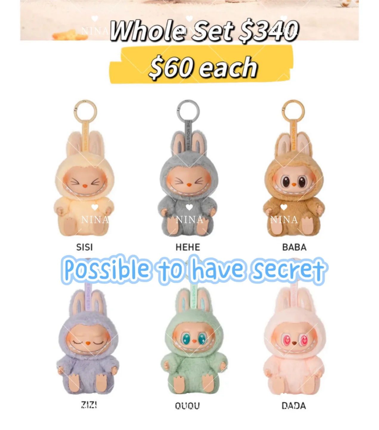 Pop mart The Monsters have a seat Blind Box - $60 Each thumbnail