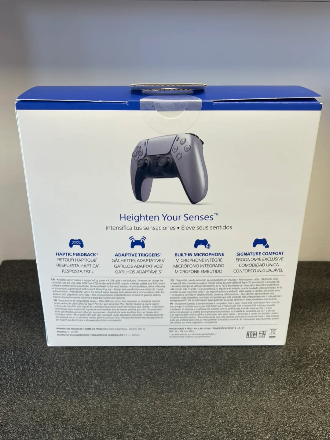 New Sony PlayStation 5 DualSense Controller Sterling Silver image indicator(4)