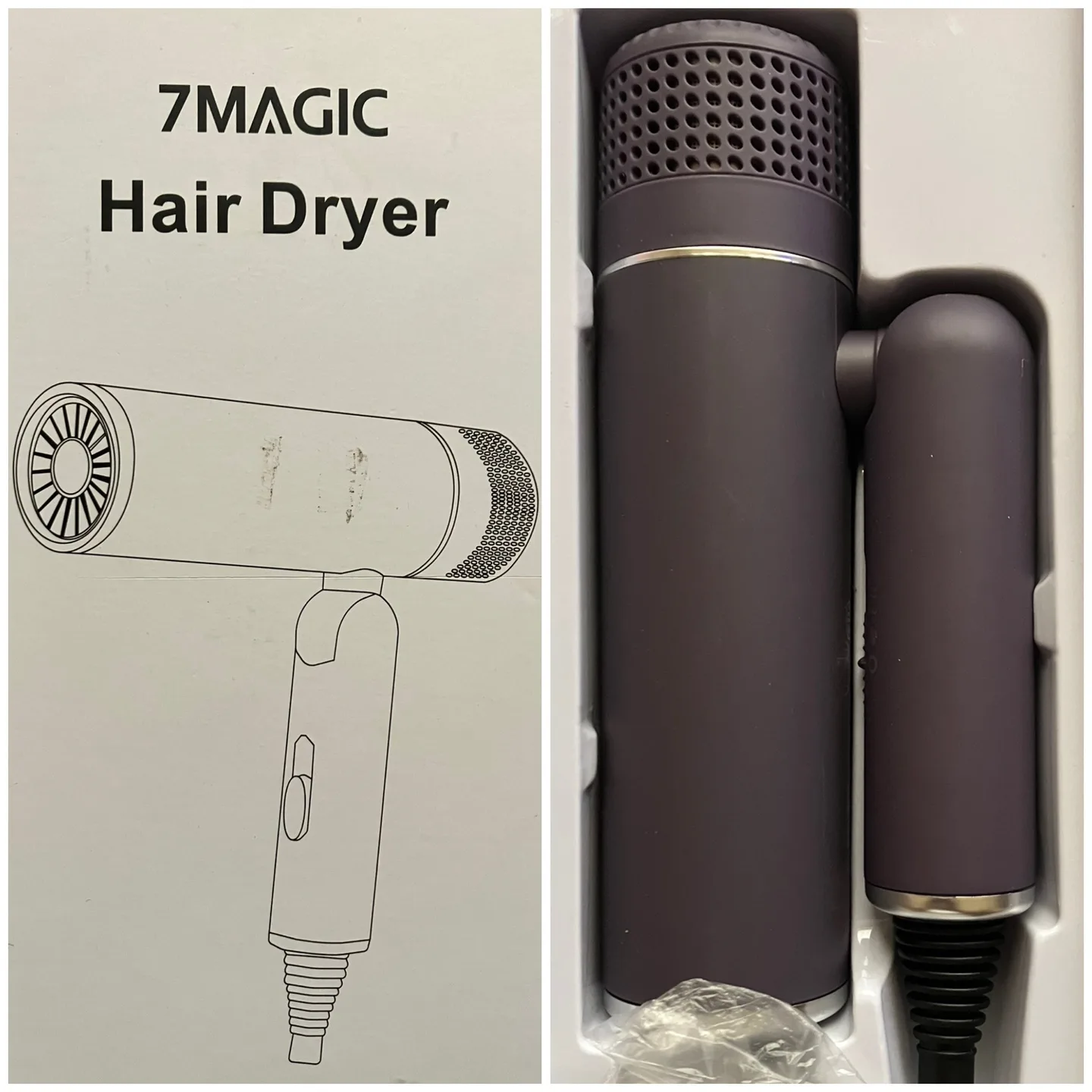 (7MAGIC) Hair Dryer - Purple thumbnail