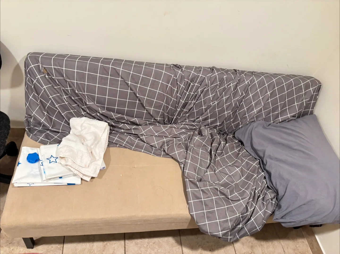 Futon Sofa Bed with Cover thumbnail