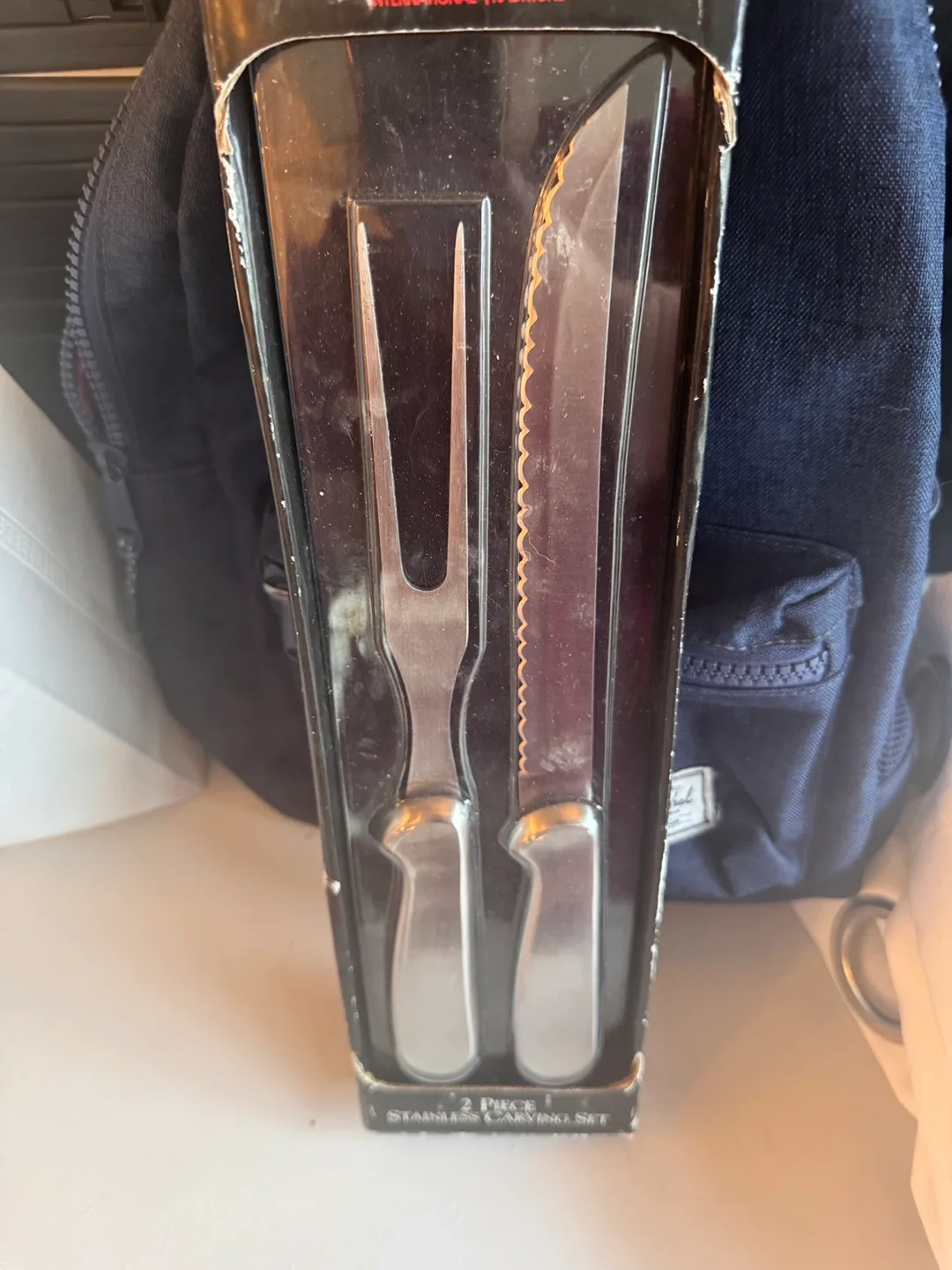 🇨🇦Ginsu 2-Piece Stainless Carving Set - New in Box! thumbnail