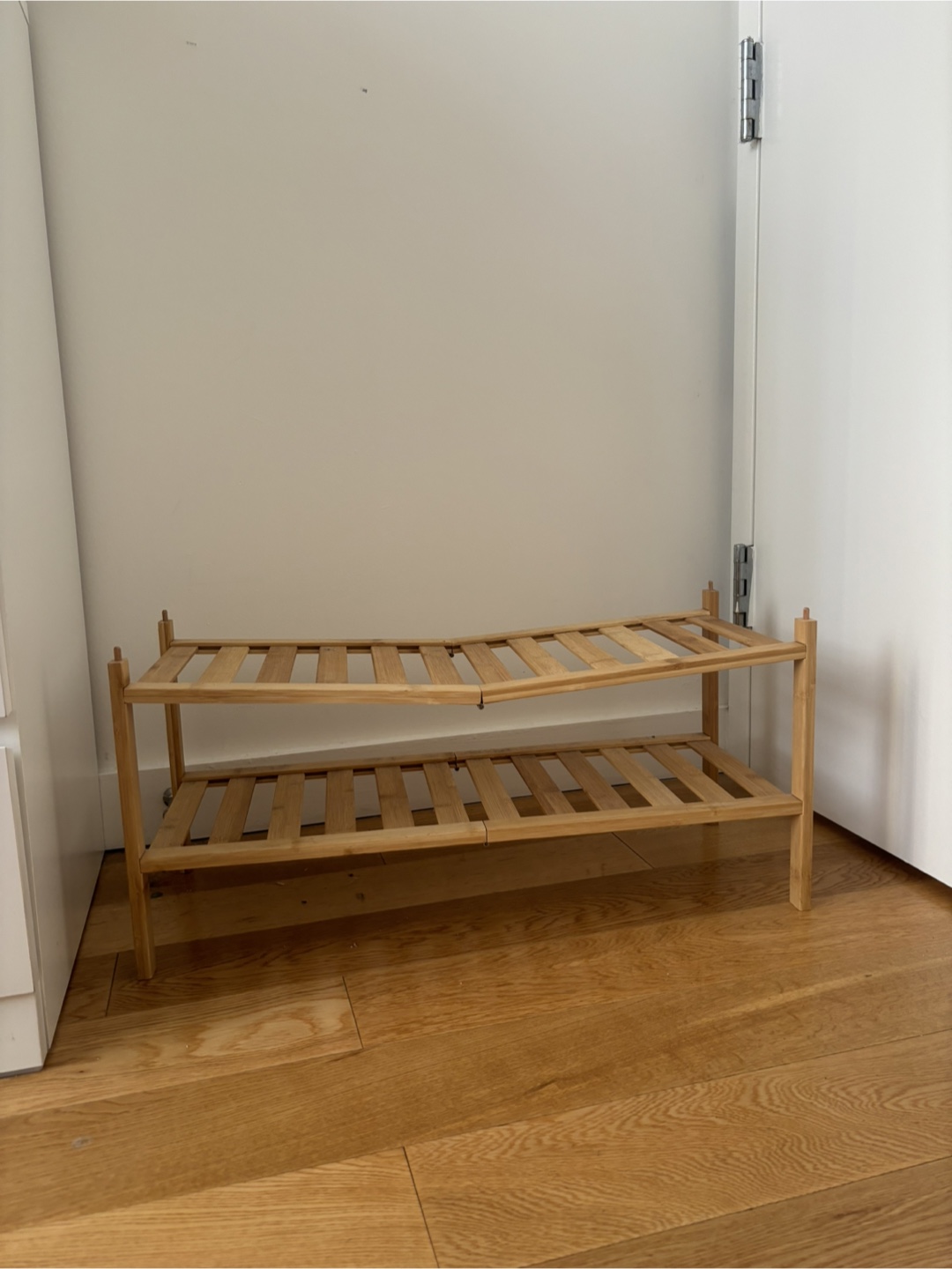 Bamboo 2-Tier Shoe Rack - photo 2