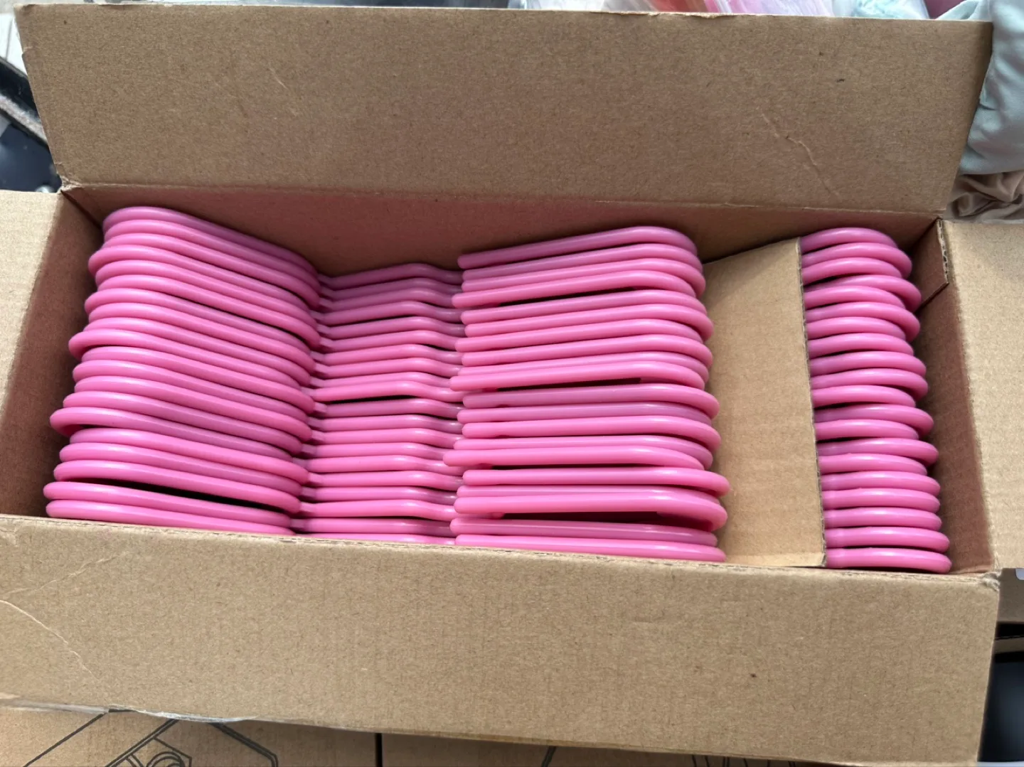 Sharpty Pink Premium Kids Plastic Hangers (40) thumbnail