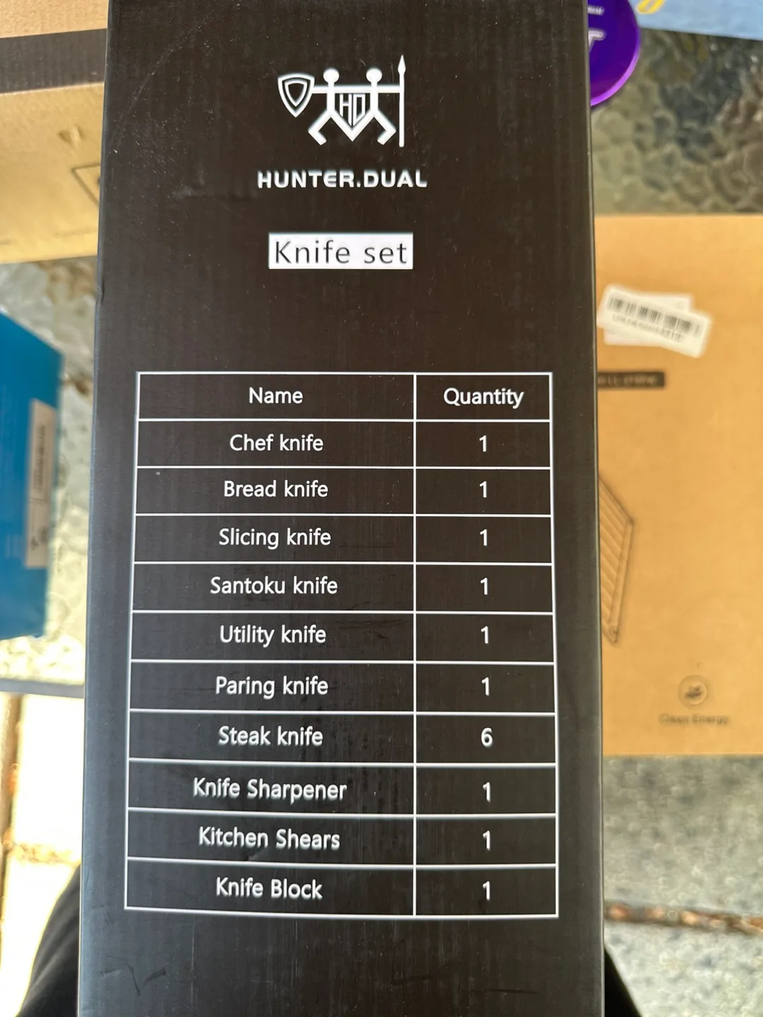 Hunter.Dual 15-Piece Knife Set FJ-15-W image indicator(2)