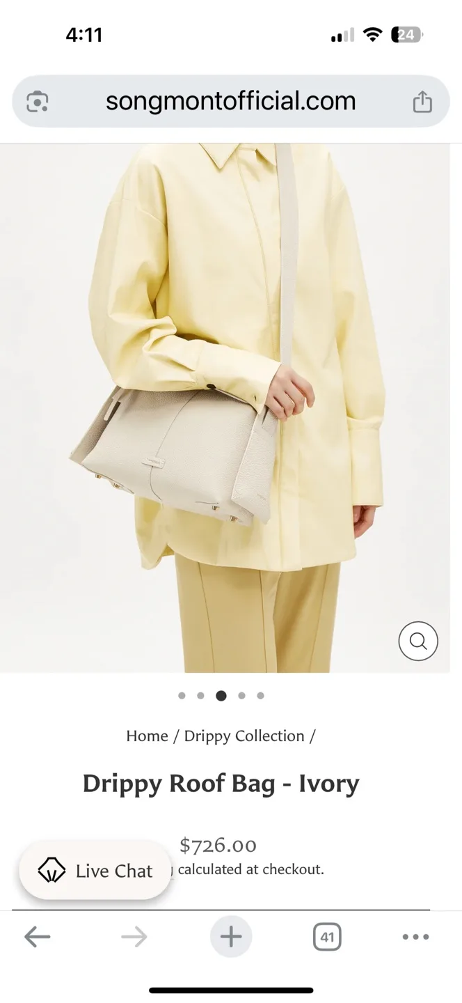 Songmont Drippy Roof Bag - Ivory image indicator(3)