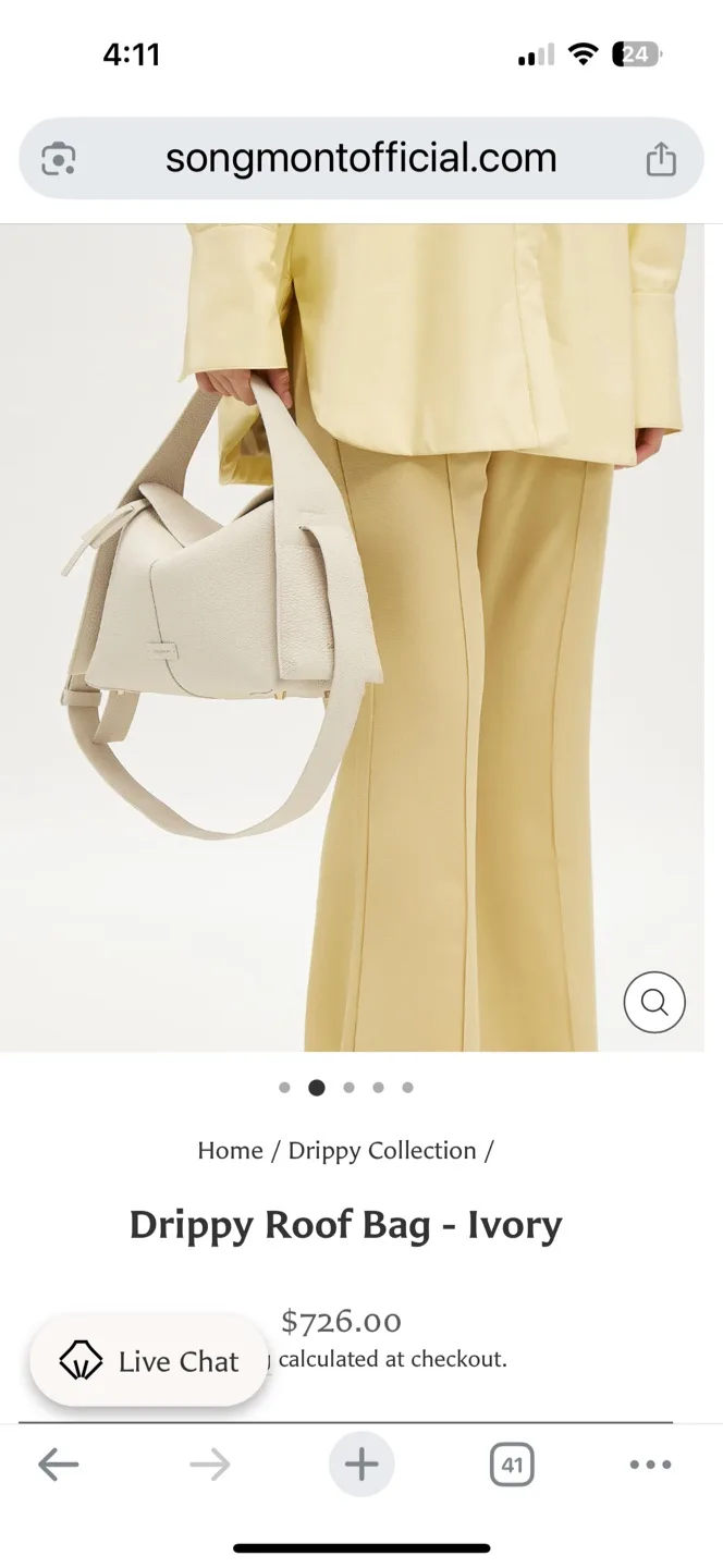 Songmont Drippy Roof Bag - Ivory image indicator(2)