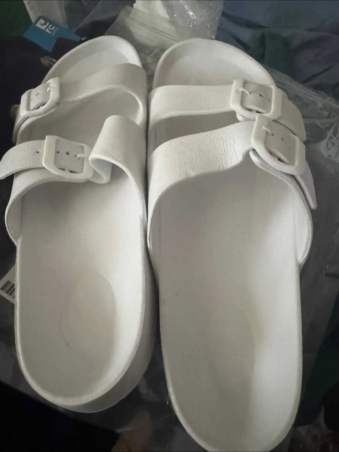 White Buckle Sandals thumbnail
