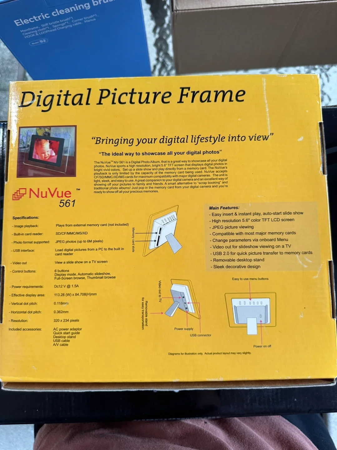 Nuvue NV-561 Digital Picture Frame image indicator(2)