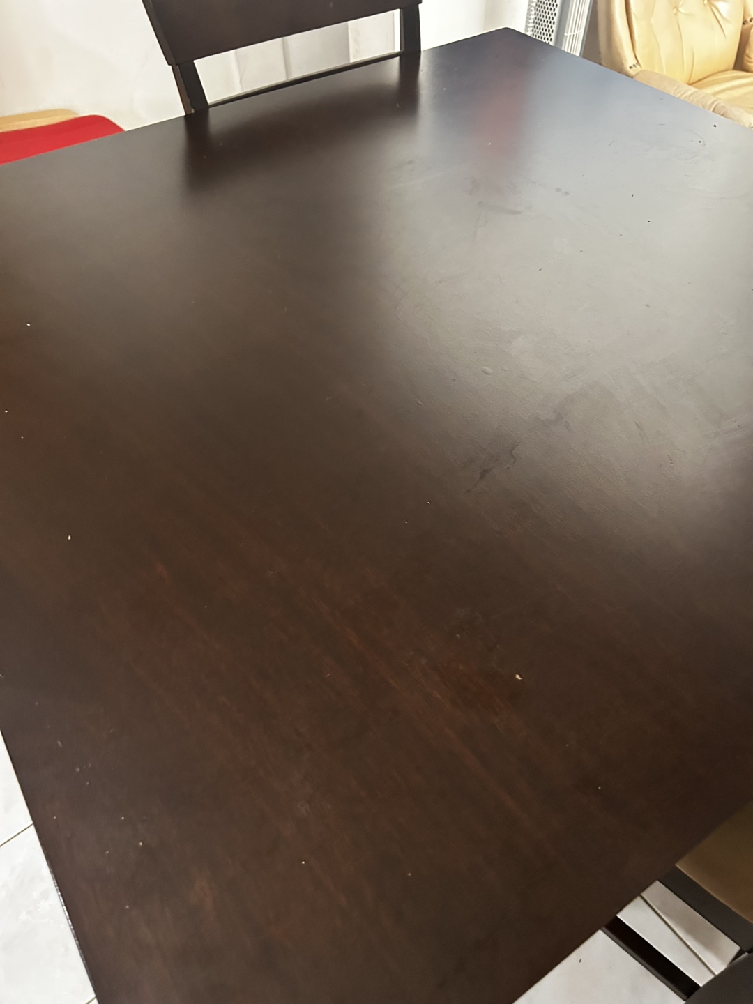 Dining Table with Four Chairs - Dark Wood - photo 2