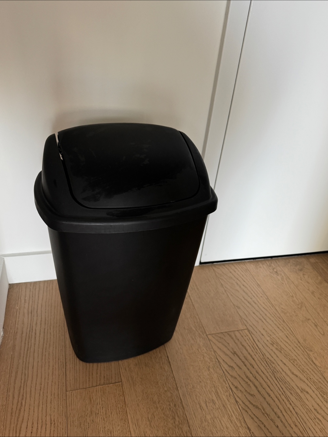 Black Trash Can
